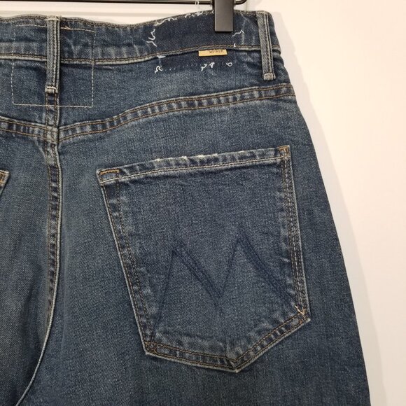 NWT Mother The Lasso Sneak High Rise Wide Leg Jeans, Punk Nouveau Size 30 $278 - Picture 10 of 16